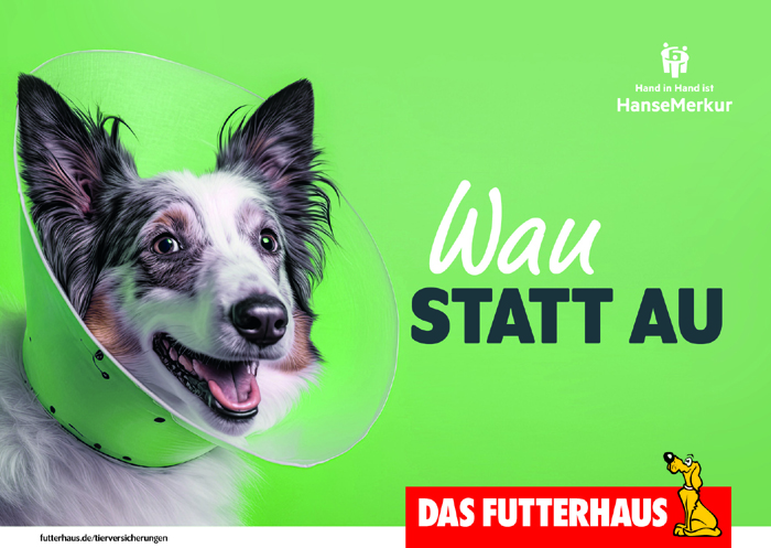 Kooperationspartner im Bereich Tierversicherungen: Das Futterhaus und die HanseMerkur.