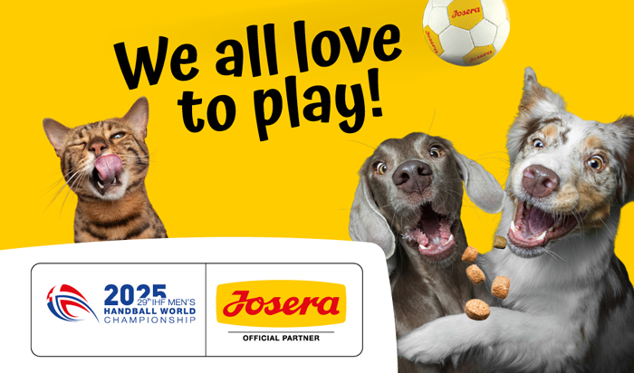 Josera Petfood  startet mit einer Promotion zur IHF Handball Weltmeisterschaft der Männer 2025 im Handel. 