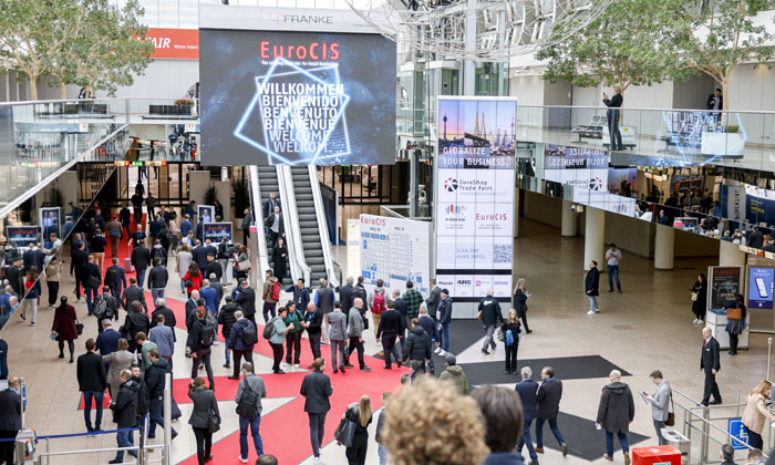 Die EuroCIS 2025 findet vom 18. bis 20. Februar in den Hallen 9 und 10 der Messe Düsseldorf statt. Bild:  Messe Düsseldorf, Constanze Tillmann